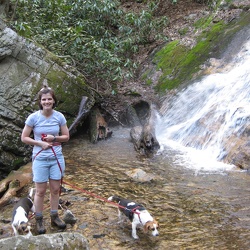 Hiking to Rock Creek Falls - April 2009